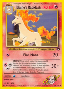 Blaine's Rapidash (Uncommon) - 033/132 - Unlimited