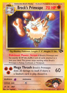 Brock's Primeape (Uncommon) - 035/132 -  Unlimited