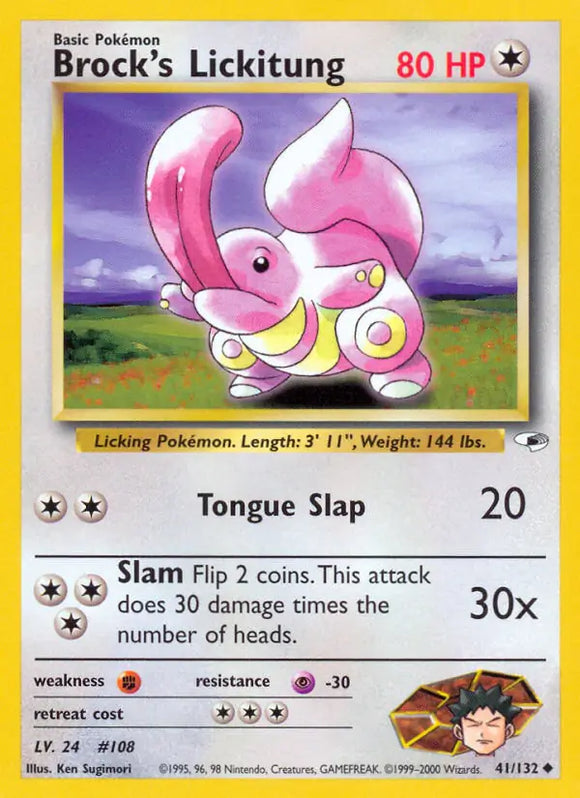 Brock's Lickitung (Uncommon) - 041/132 -  Unlimited