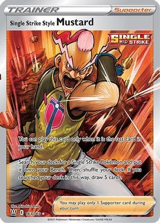 Single Strike Style Mustard (Full Art) (Ultra Rare) - 163/163