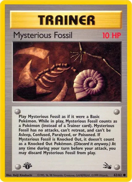 Mysterious Fossil (Common) - 62/62 - 1st Edition