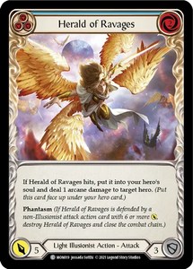 Herald of Ravages (Blue) - MON019 - 1st Edition Normal