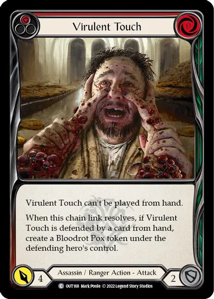 Virulent Touch (Red) - OUT168 - Rainbow Foil