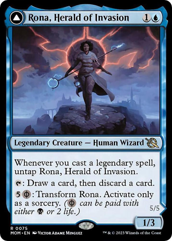Rona, Herald of Invasion // Rona Tolarian Obliterator (Rare) - 0075