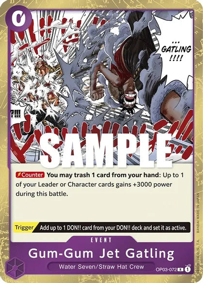 Gum-Gum Jet Gatling (Foil) (Rare) - OP03-072