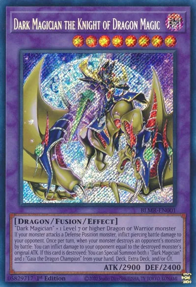 Dark Magician the Knight of Dragon Magic (Secret Rare) - BLMR-EN001
