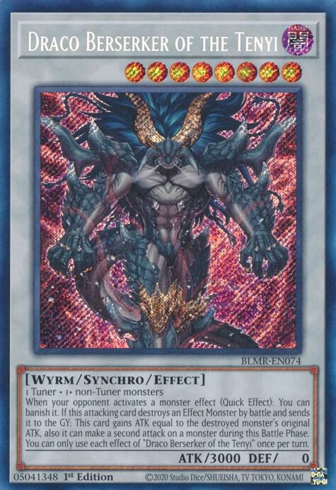Draco Berserker of the Tenyi (Secret Rare) - BLMR-EN074 - 1st Edition