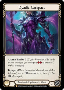 Dyadic Carapace (Legendary)  - DTD211 - Rainbow Foil