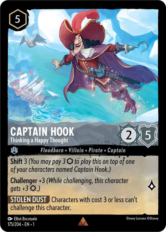 Captain Hook - Thinking a Happy Thought (Rare) - 175/204