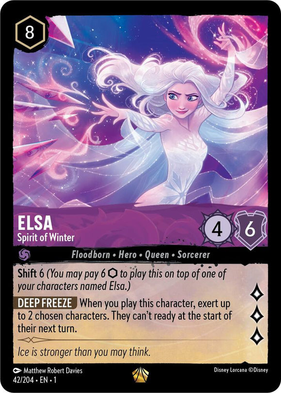 Elsa (Spirit of Winter) - 42/204 - Foil Legendary