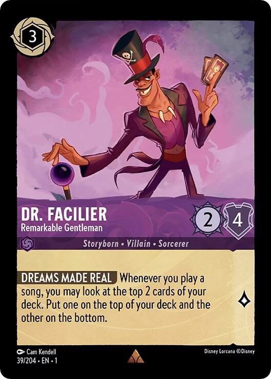 Dr. Facilier - Remarkable Gentleman (Rare) - 39/204