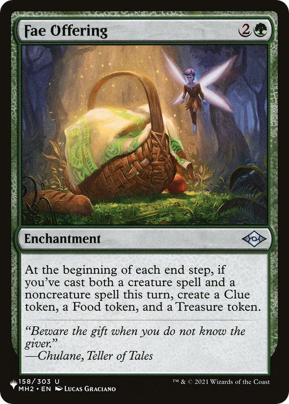Fae Offering (Uncommon) - 124/150 - MH2 Reprint
