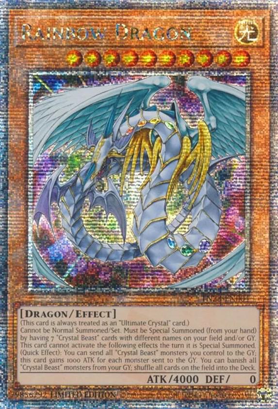 Rainbow Dragon (Quarter Century Secret Rare) - TN23-EN004 - Limited Edition