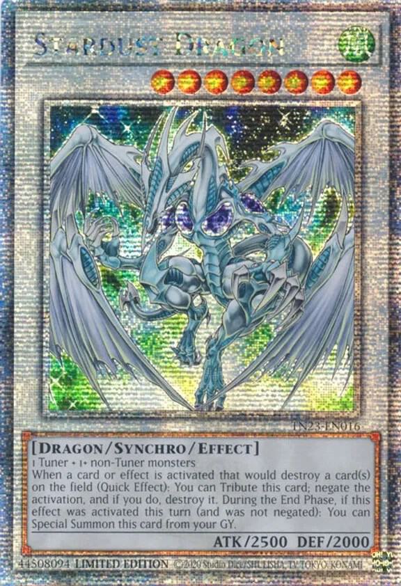 Stardust Dragon (Quarter Century Secret Rare) - TN23-EN016 - Limited Edition