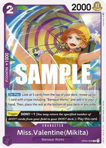 Miss. Valentine(Mikita) (Foil) (Rare) - OP04-066