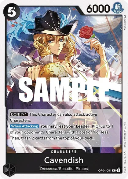 Cavendish (Foil) (Rare) - OP04-081