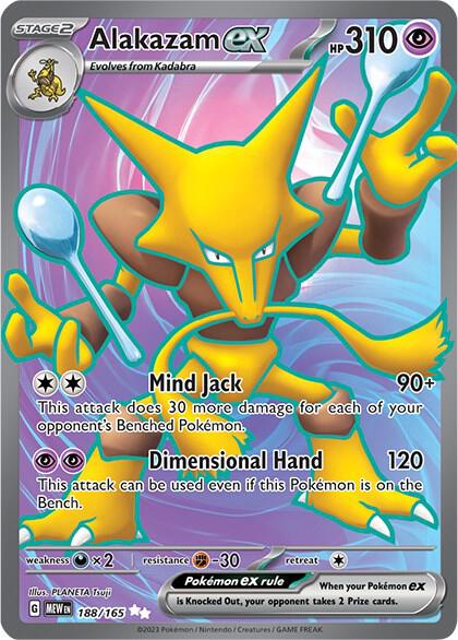 Alakazam ex (Full Art Ultra Rare) - 188/165
