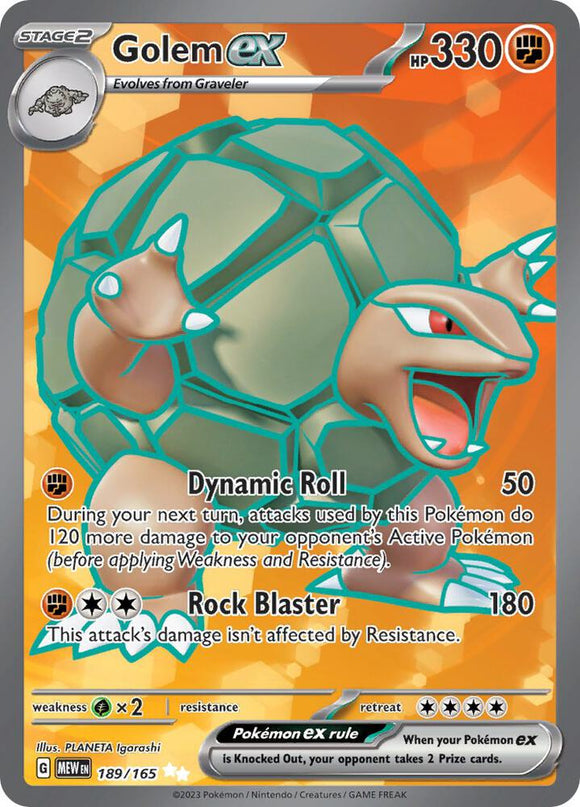 Golem ex (Full Art Ultra Rare) - 189/165