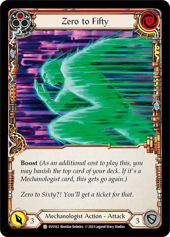 Zero to Fifty (Red) - EVO162 - Rainbow Foil