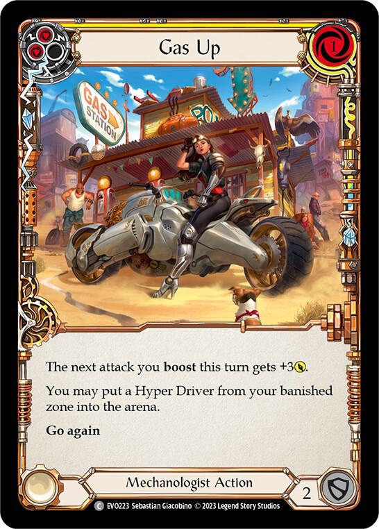 Gas Up (Yellow) - EVO223 - Rainbow Foil