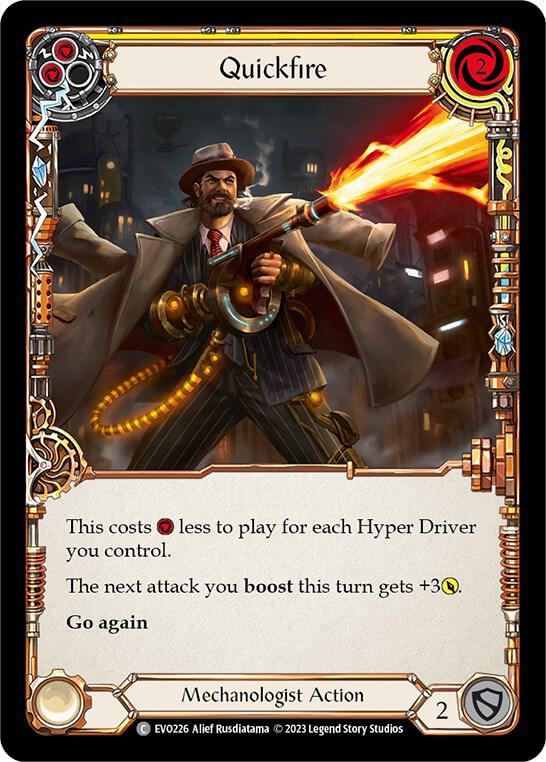 Quickfire (Yellow) - EVO226 - Rainbow Foil