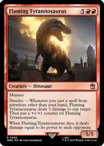 Flaming Tyrannosaurus (Rare) - 85