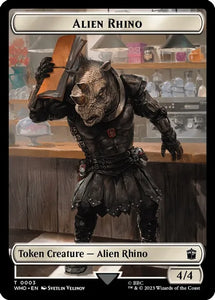 Alien Rhino // Alien Warrior (Token) - 3 // 14