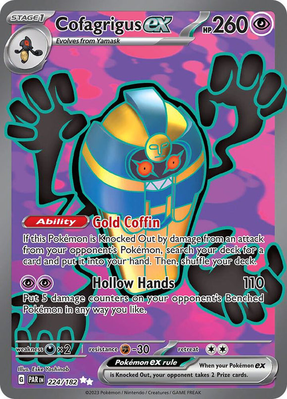 Cofagrigus ex (Full Art Ultra Rare) - 224/182