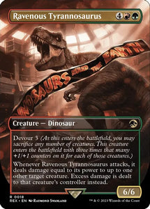 Ravenous Tyrannosaurus (Borderless) (Foil Rare) - 18