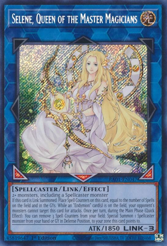 Selene, Queen of the Master Magicians (Secret Rare) - RA01-EN047 - 1st Edition