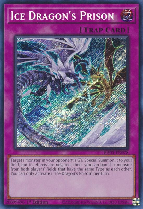 Ice Dragon's Prison (Secret Rare) - RA01-EN078 - 1st Edition