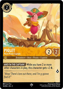 Piglet - Pooh Pirate Captain (Super Rare) - 16/204