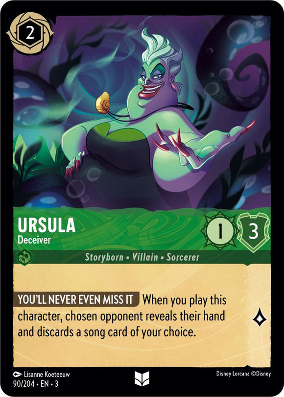 Ursula - Deceiver (Uncommon) - 90/204