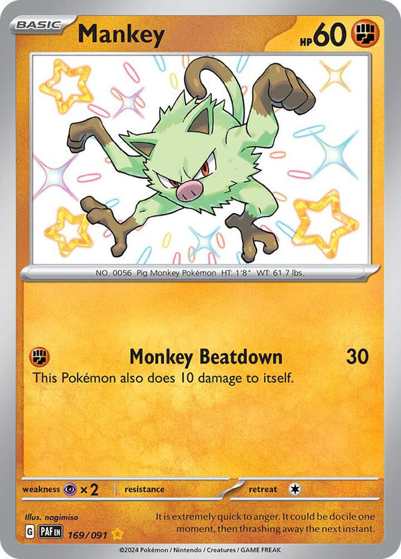 Mankey (Shiny Rare) - 169/091