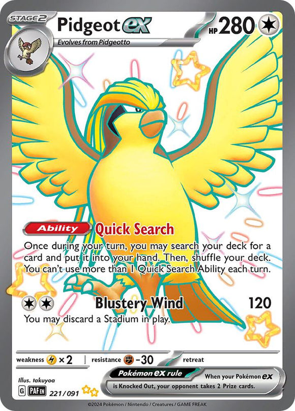 Pidgeot ex (Shiny Ultra Rare) - 221/091