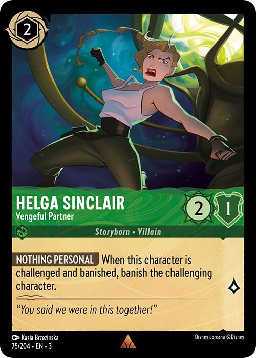 Helga Sinclair - Vengeful Partner (Rare) - 75/204