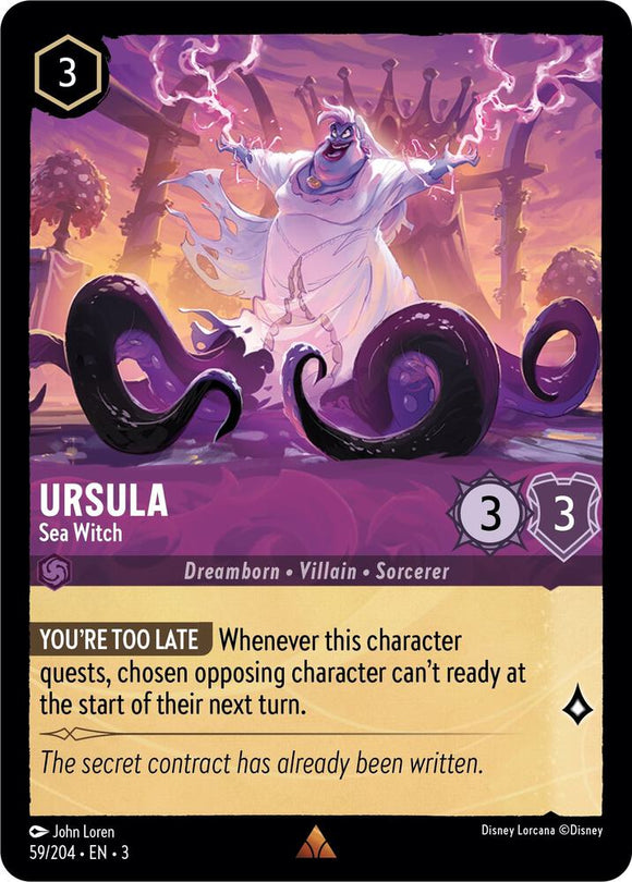 Ursula - Sea Witch (Rare) - 59/204