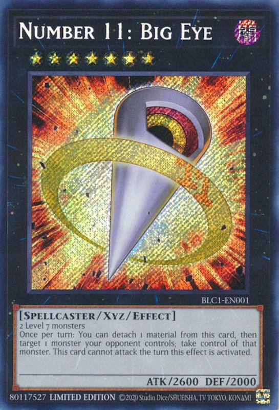 Number 11: Big Eye (Secret Rare) BLC1-EN001 - Limited Edition