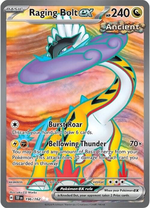 Raging Bolt ex (Full Art Ultra Rare) - 196/162