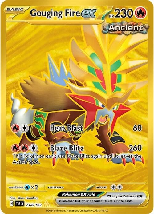 Gouging Fire ex (Gold Secret Rare) - 214/162
