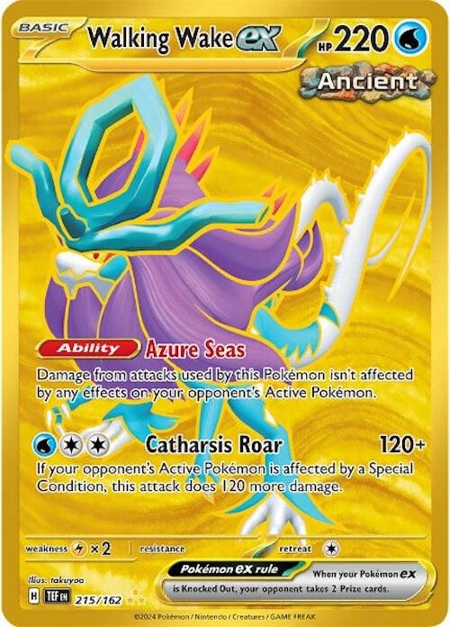 Walking Wake ex (Gold Secret Rare) - 215/162