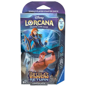 Disney Lorcana: Ursula's Return - Starter Deck (Sapphire and Steel) (Sealed)