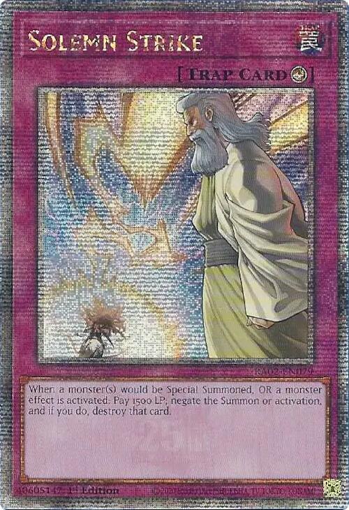 Solemn Strike (Quarter Century Secret Rare) - RA02-EN079 - 1st Edition