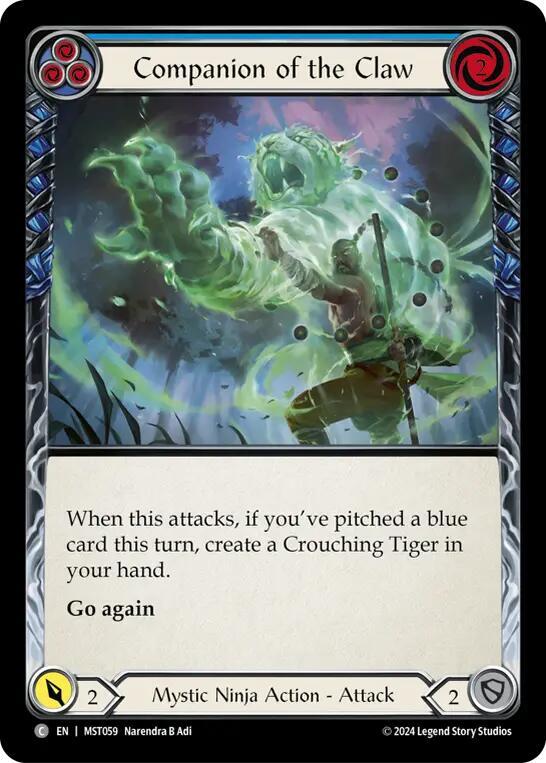 Companion of the Claw (Blue) - MST059 - Rainbow Foil