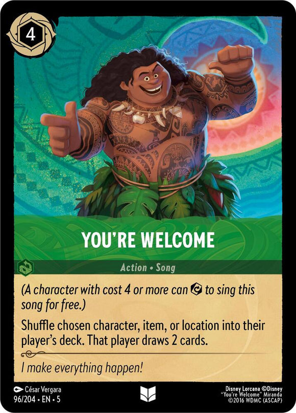 You're Welcome (Foil Uncommon) - 96/204