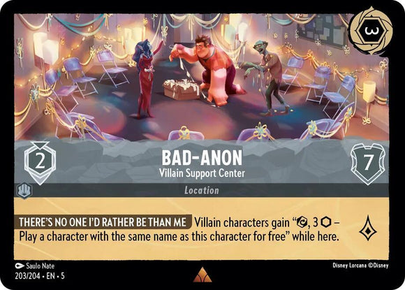 Ban-Anon - Villain Support Center (Rare) - 203/204
