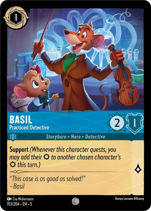 Basil - Practiced Detective (Foil Common) - 153/204