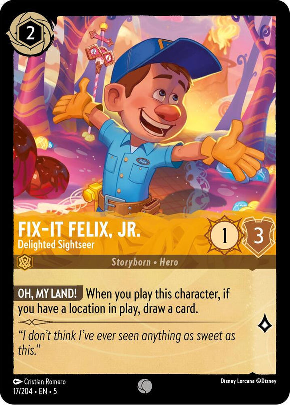 Fix-It Felix Jr. - Delighted Sightseer (Foil Common) - 17/204
