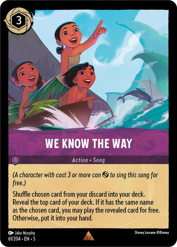We Know The Way (Rare) - 61/204