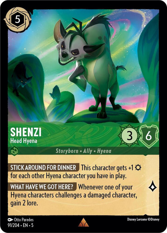 Shenzi - Head Hyena (Rare) - 91/204